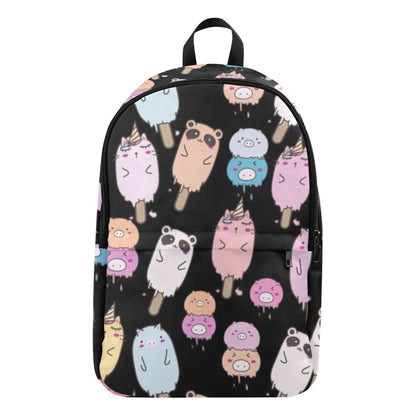 Cute Animal Ice Blocks - Fabric Backpack for Adult Adult Casual Backpack animal Food