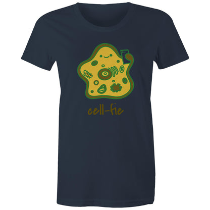 Cell-fie, Selfie Cell - Womens T-shirt