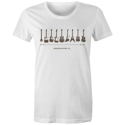 Guitar Timeline - Womens T-shirt