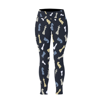 Chess Pattern - Womens High Waist Leggings (Sizes 16-22)