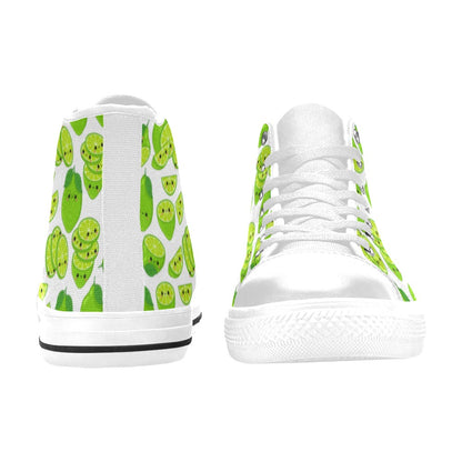 Cute Limes - Women's High Top Canvas Shoes