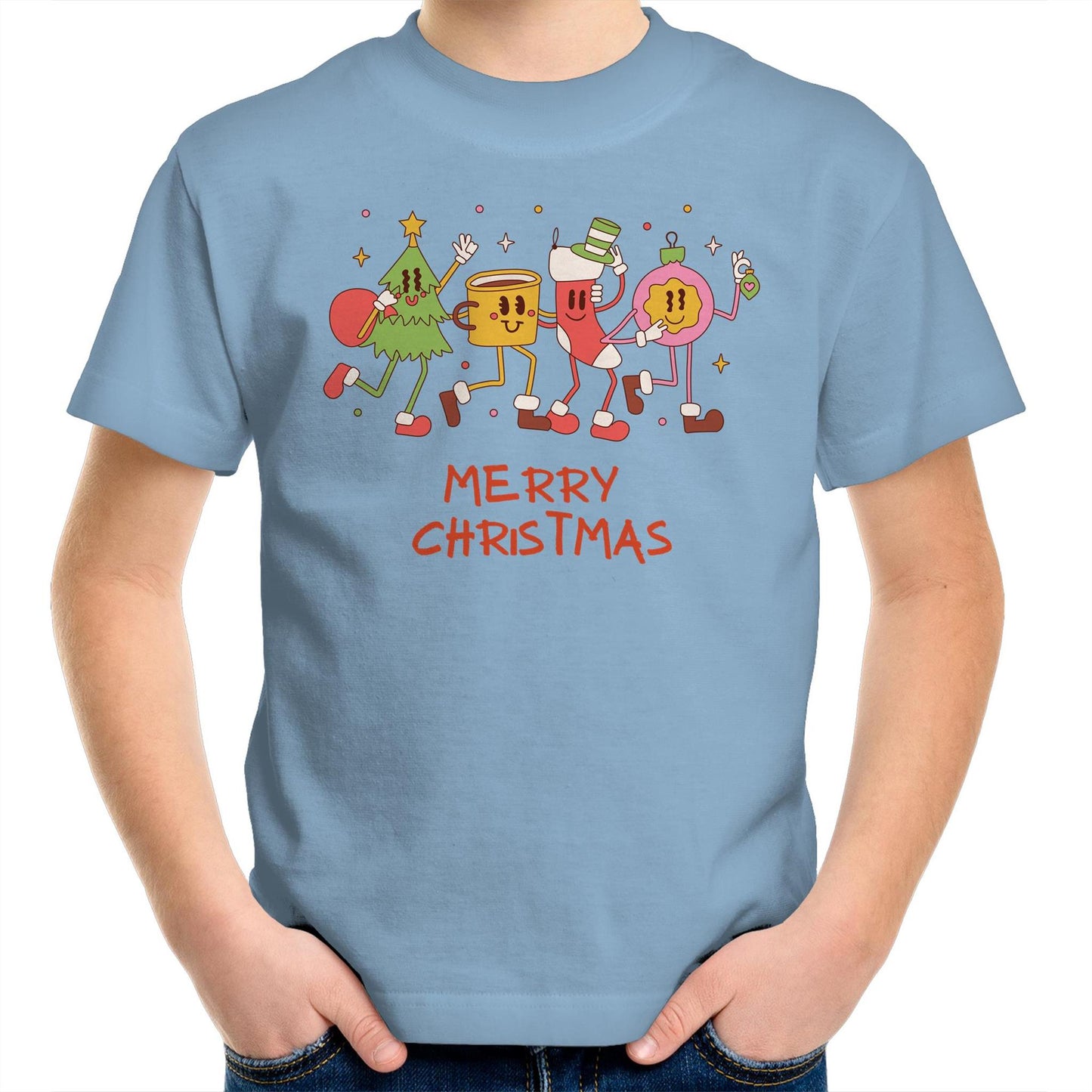 Crazy Christmas Characters - Kids Youth T-Shirt