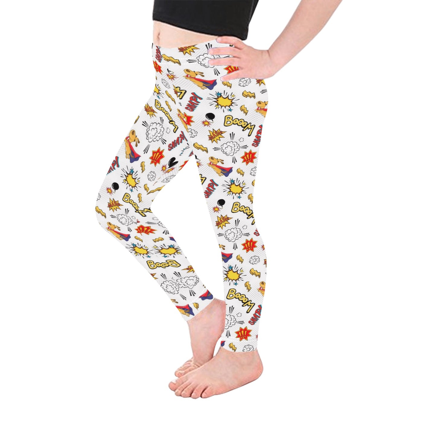 Super Dog - Kid's Ankle Length Leggings