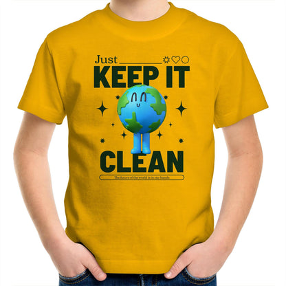 Earth, Just Keep It Clean - Kids Youth T-Shirt