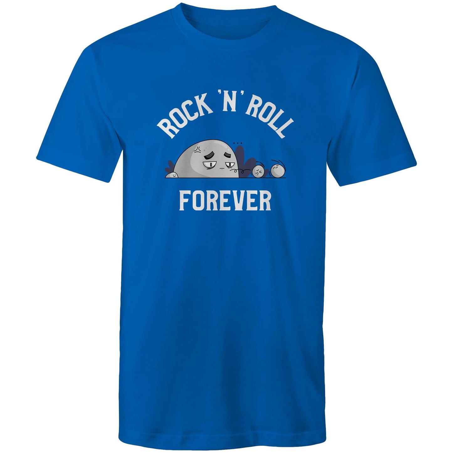 Rock 'N' Roll Forever - Mens T-Shirt Bright Royal Mens T-shirt Music