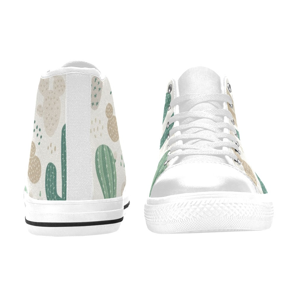 Cactus - Men's High Top Canvas Shoes