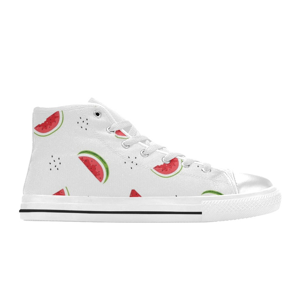 Watermelon - Men's High Top Canvas Shoes