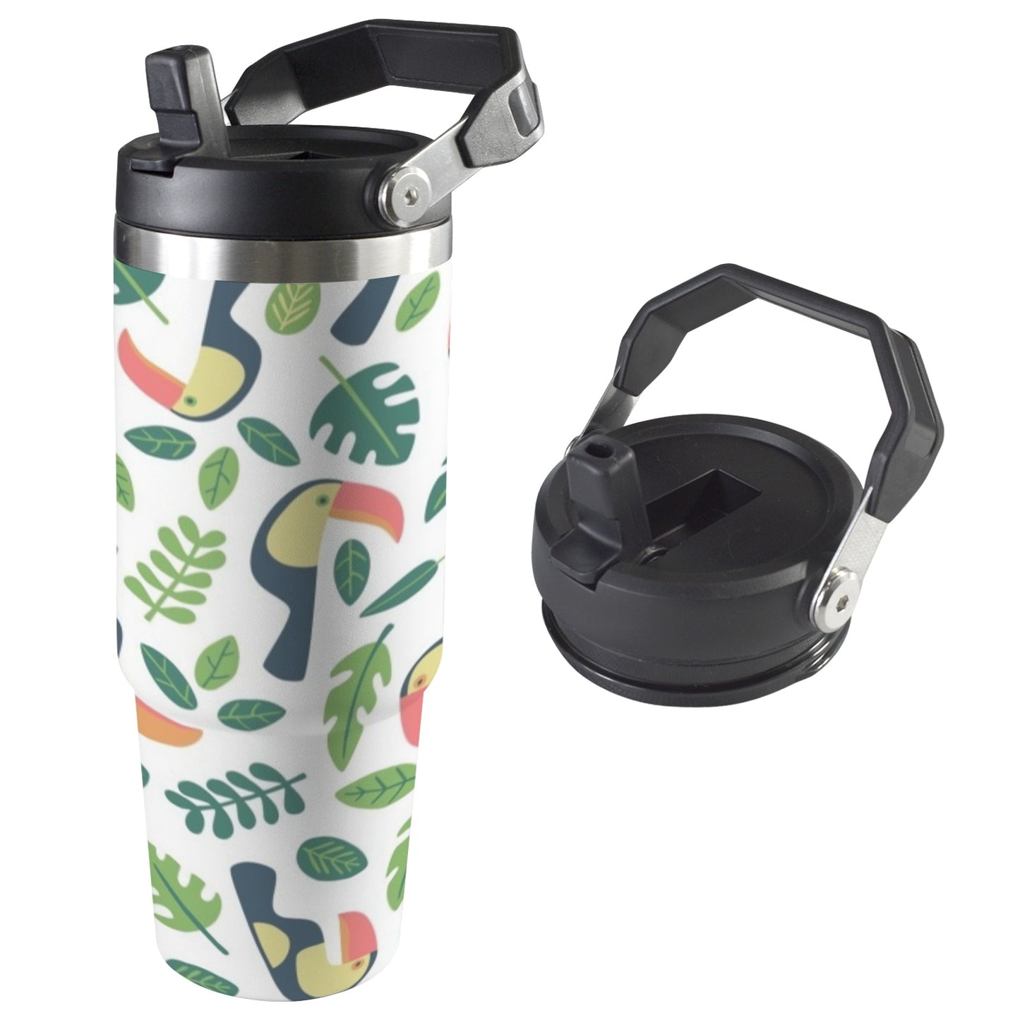 Toucans - 30oz Tumbler with Top Handle