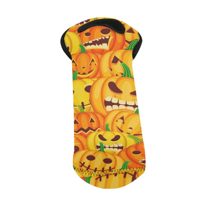 Halloween Pumpkins - Neoprene Wine Bag