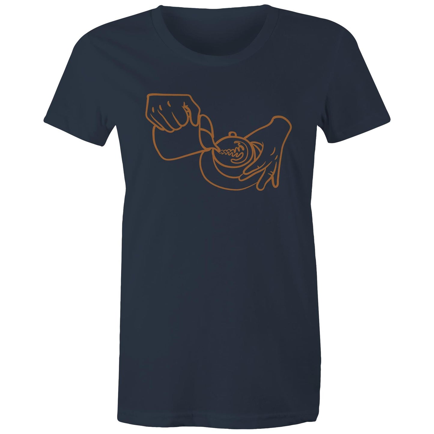 Barista Pouring Coffee - Womens T-shirt