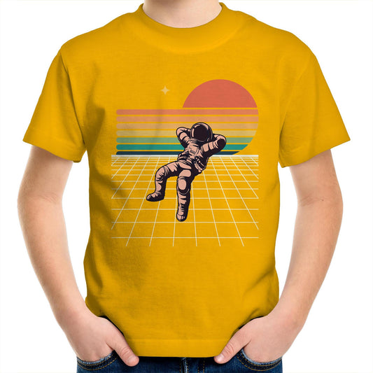 Retro Astronaut - Kids Youth T-Shirt