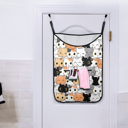 Cute Cartoon Cats - Hanging Laundry Bag