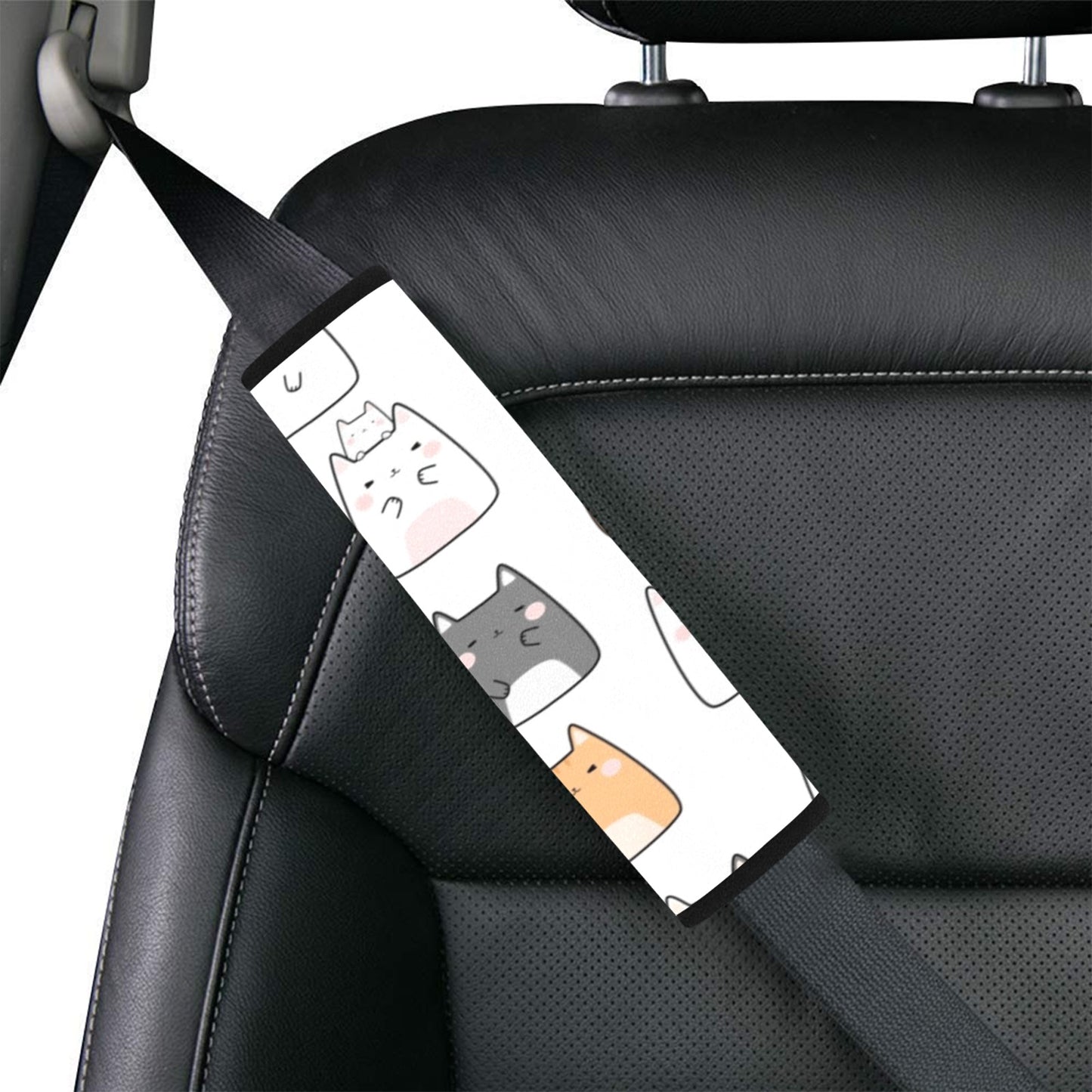 Cats - Car Seat Belt Cover 7''x10'' (Pack of 2)