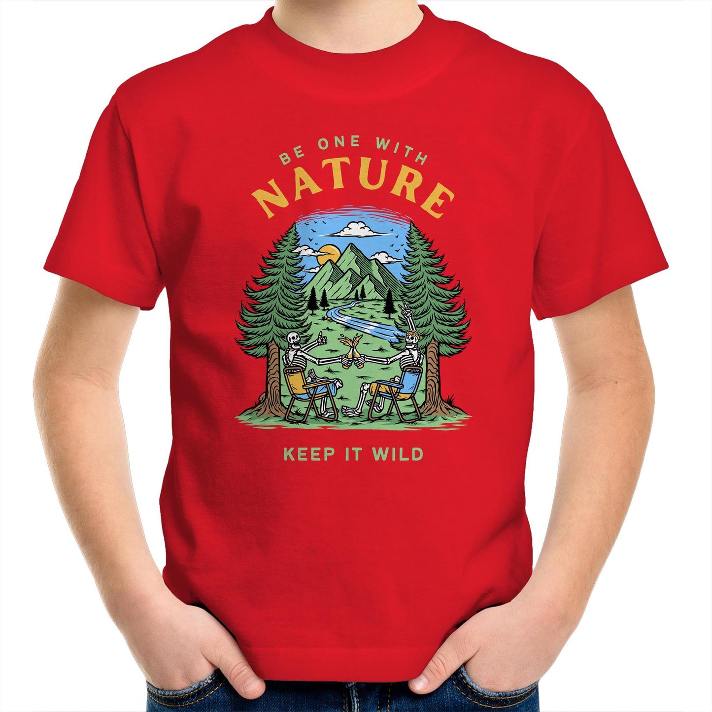 Be One With Nature - Kids Youth T-Shirt