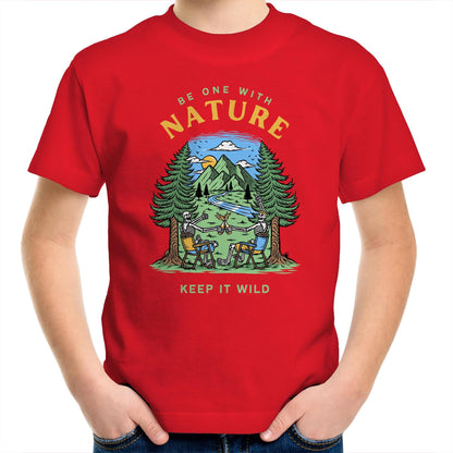 Be One With Nature - Kids Youth T-Shirt