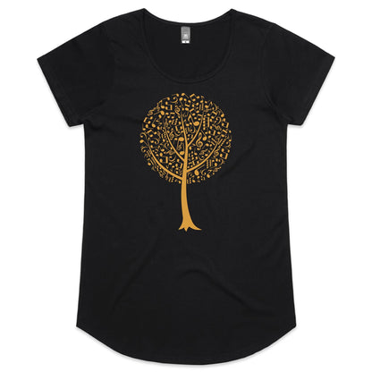 Music Tree - Womens Scoop Neck T-Shirt