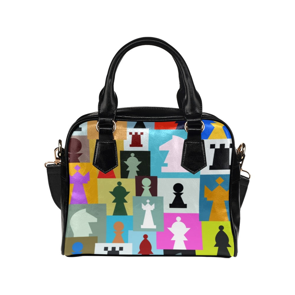 Colourful Chess - Shoulder Handbag