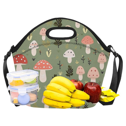 Toadstools - Neoprene Lunch Bag/Large