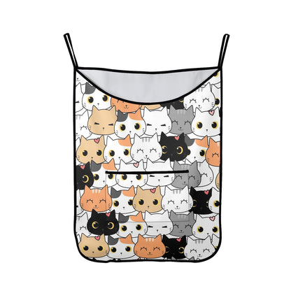 Cute Cartoon Cats - Hanging Laundry Bag