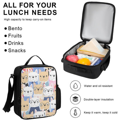 Dog Crowd - School Backpack Three Piece Set