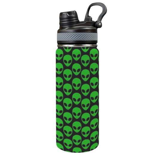 Aliens - Insulated Water Bottle with Dual-Use Lid (18oz)