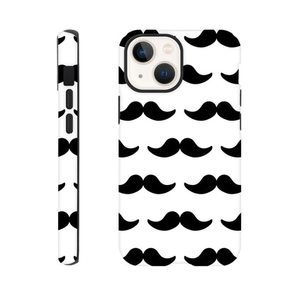 Moustache - Phone Tough Case iPhone 13 Mini Phone Case Funny Globally Fulfilled