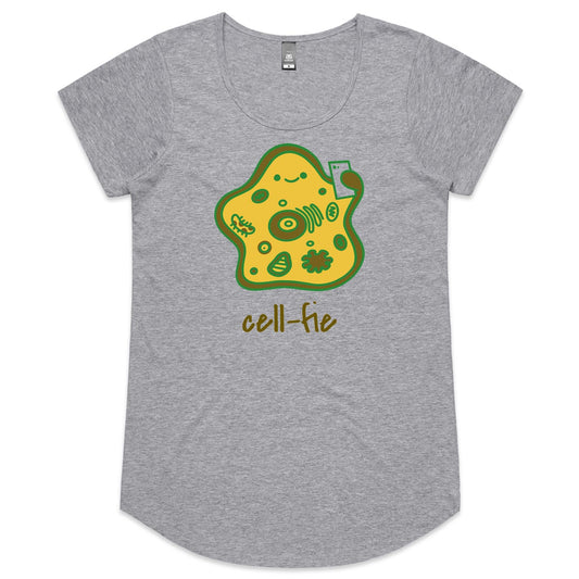 Cell-fie - Womens Scoop Neck T-Shirt