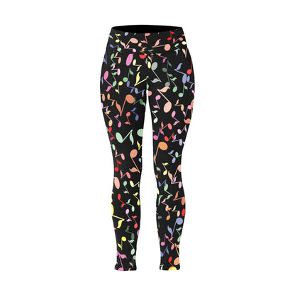 Quavers, Music Notes - Womens High Waist Leggings (Sizes 16-22)