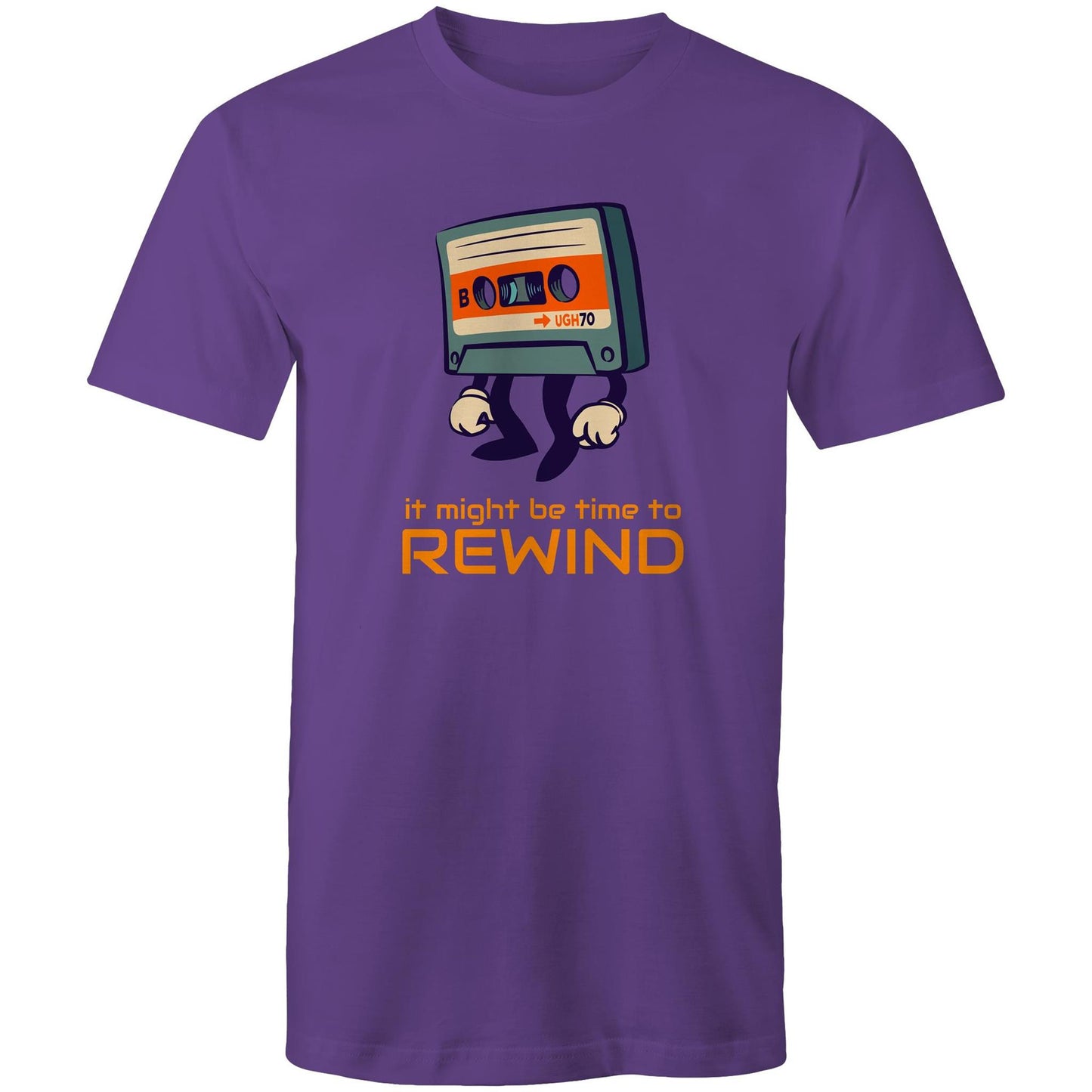 Cassette Tape, It Might Be Time To Rewind - Mens T-Shirt