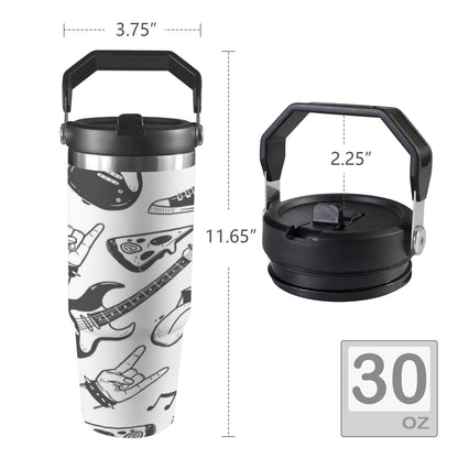 Rock Music - 30oz Tumbler with Top Handle