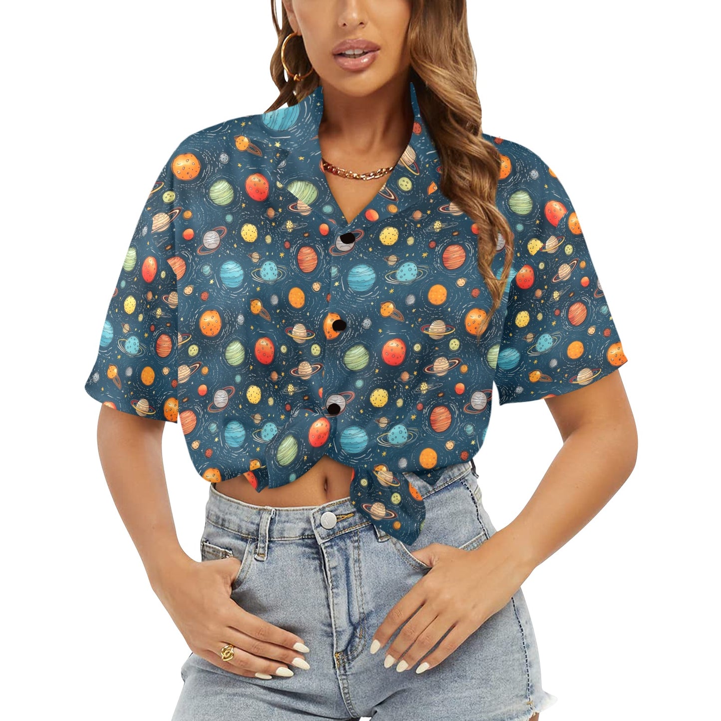 Galaxy - Womens Hawaiian Shirt