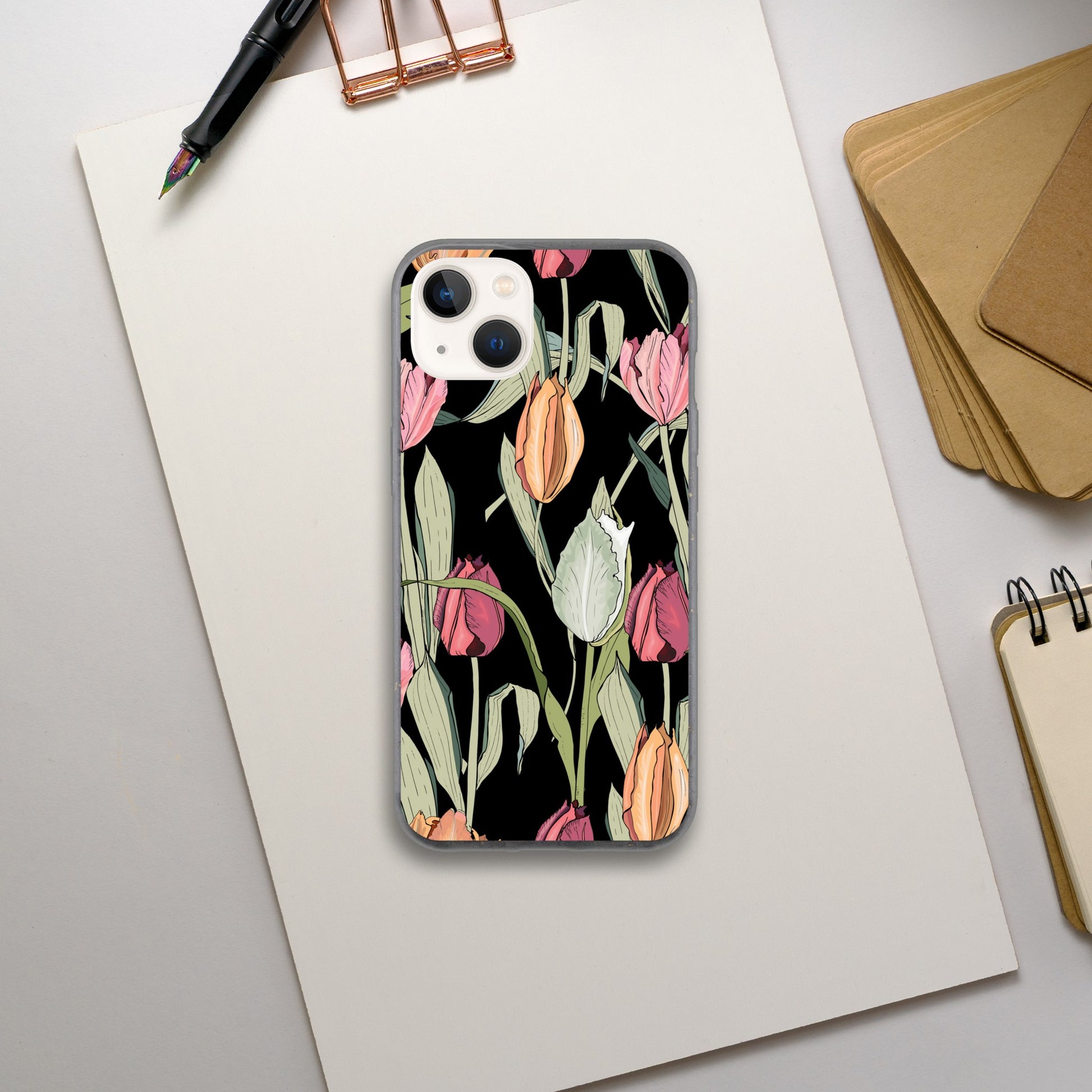 Tulips - Phone Bio case iPhone 13 Phone Bio Case Globally Fulfilled