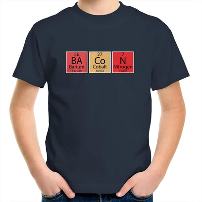 Bacon, Periodic Table - Kids Youth T-Shirt