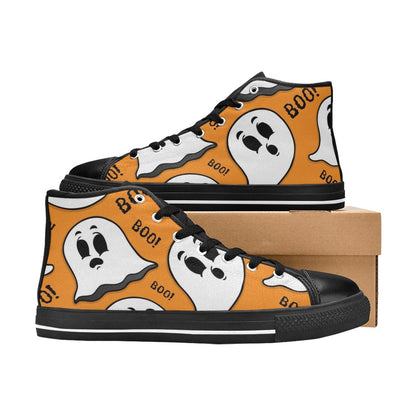 Ghost Boo - Men's High Top Canvas Shoes