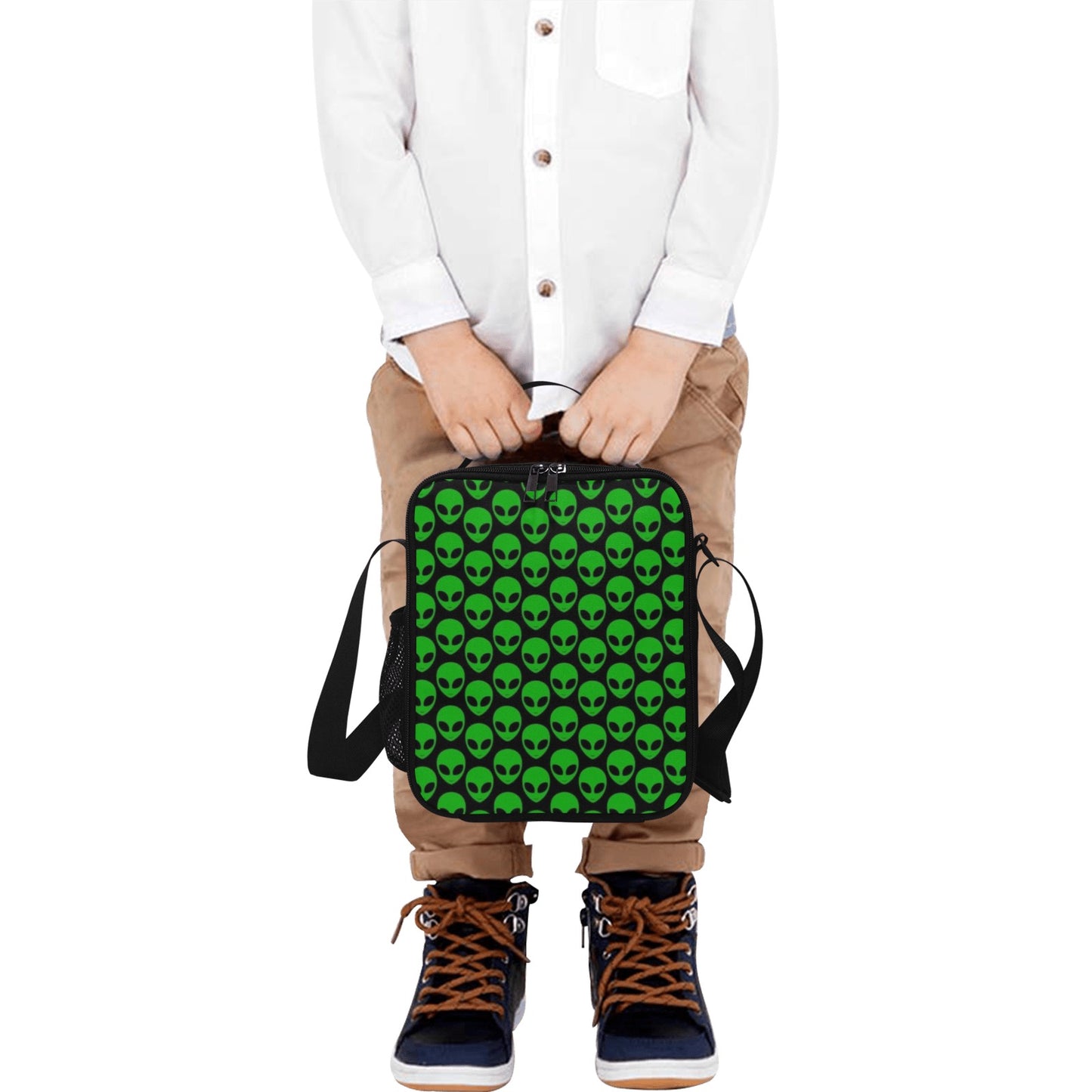 Aliens - Crossbody Lunch Bag for Kids