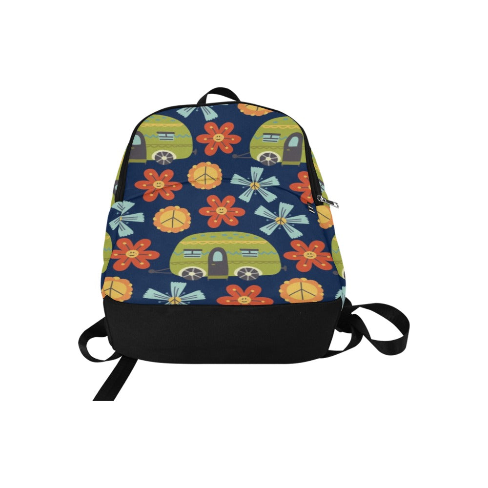 Hippy Caravan - Fabric Backpack for Adult Adult Casual Backpack