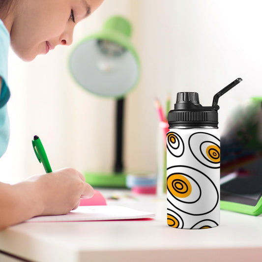 Abstract Eggs - Kids Water Bottle with Chug Lid (12 oz) Kids Water Bottle with Chug Lid Printed Offshore