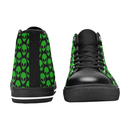 Aliens - Men's High Top Canvas Shoes