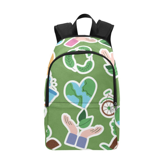 Earth Stickers - Fabric Backpack for Adult Adult Casual Backpack Environment