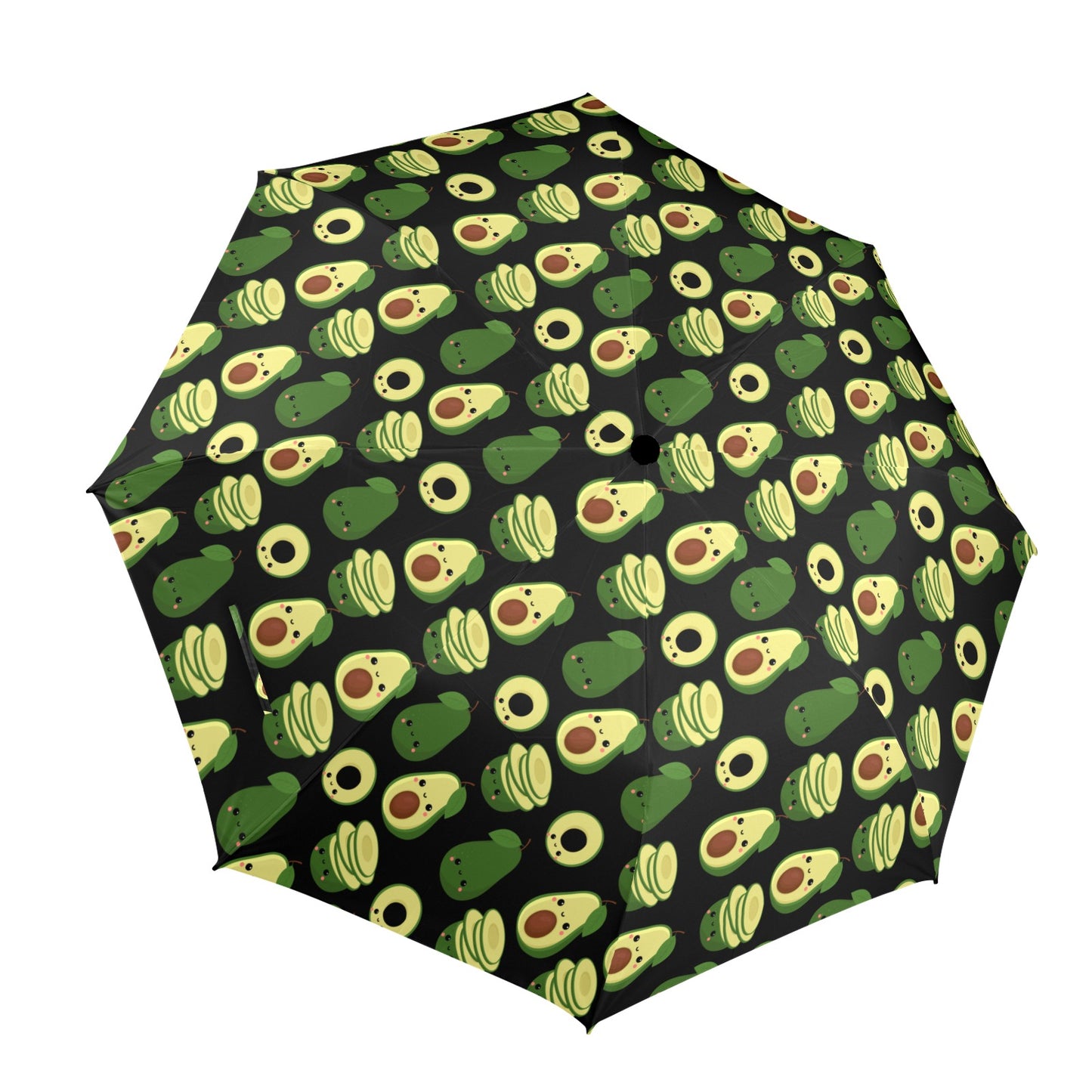 Cute Avocados - Semi-Automatic Foldable Umbrella Semi-Automatic Foldable Umbrella Printed Offshore