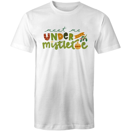 Meet Me Under The Mistletoe, Christmas - Mens T-Shirt