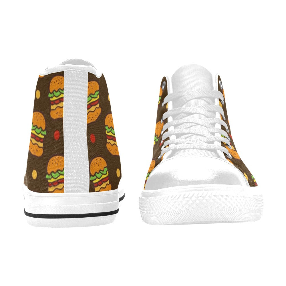 Burgers - Men's High Top Canvas Shoes