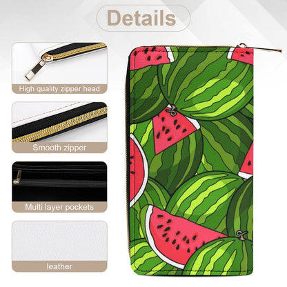 Watermelon - Leather Wallet / Purse