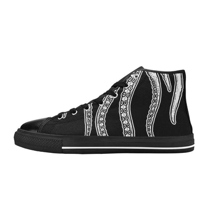 Octopus Tentacles - Men's High Top Canvas Shoes