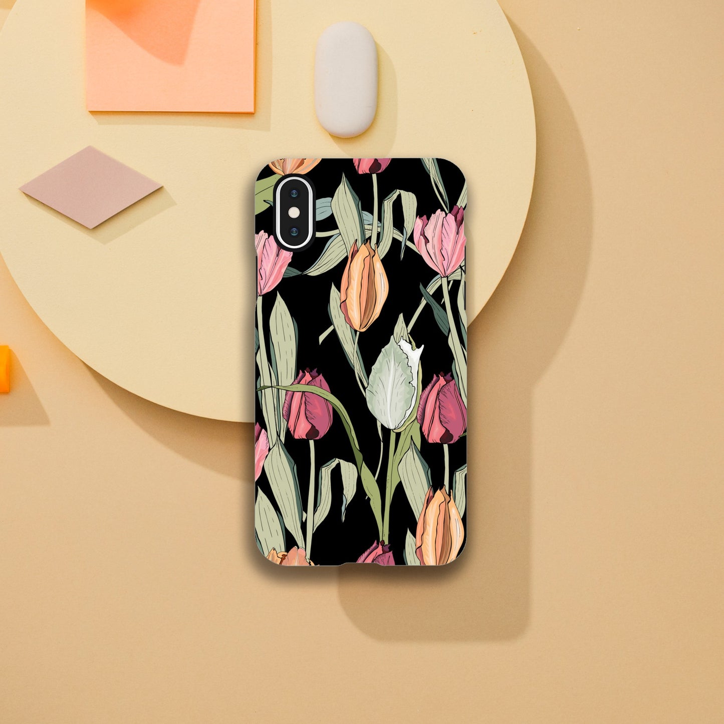 Tulips - Phone Tough Case iPhone XS Phone Case Globally Fulfilled