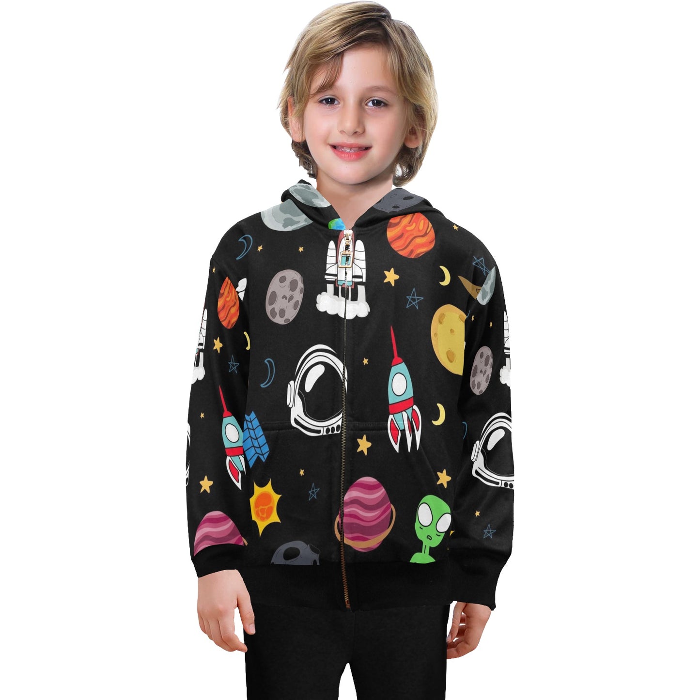 Kids Space - Senior Boys Zip Up Hoodie