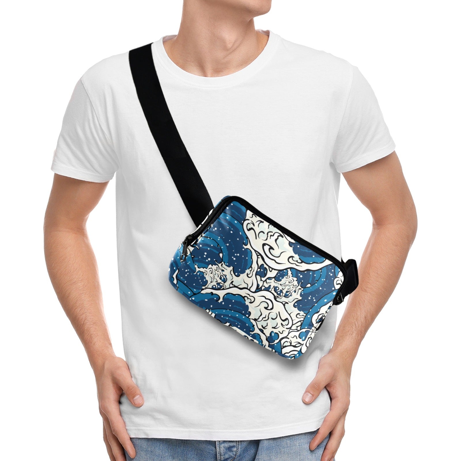 Waves - Belt Bag Belt Bag Printed Offshore Summer Surf