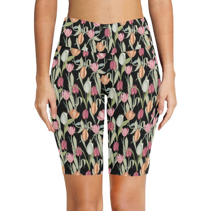 Tulips - Women's Bike Shorts