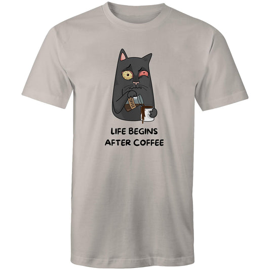 Life Begins After Coffee - Mens T-Shirt