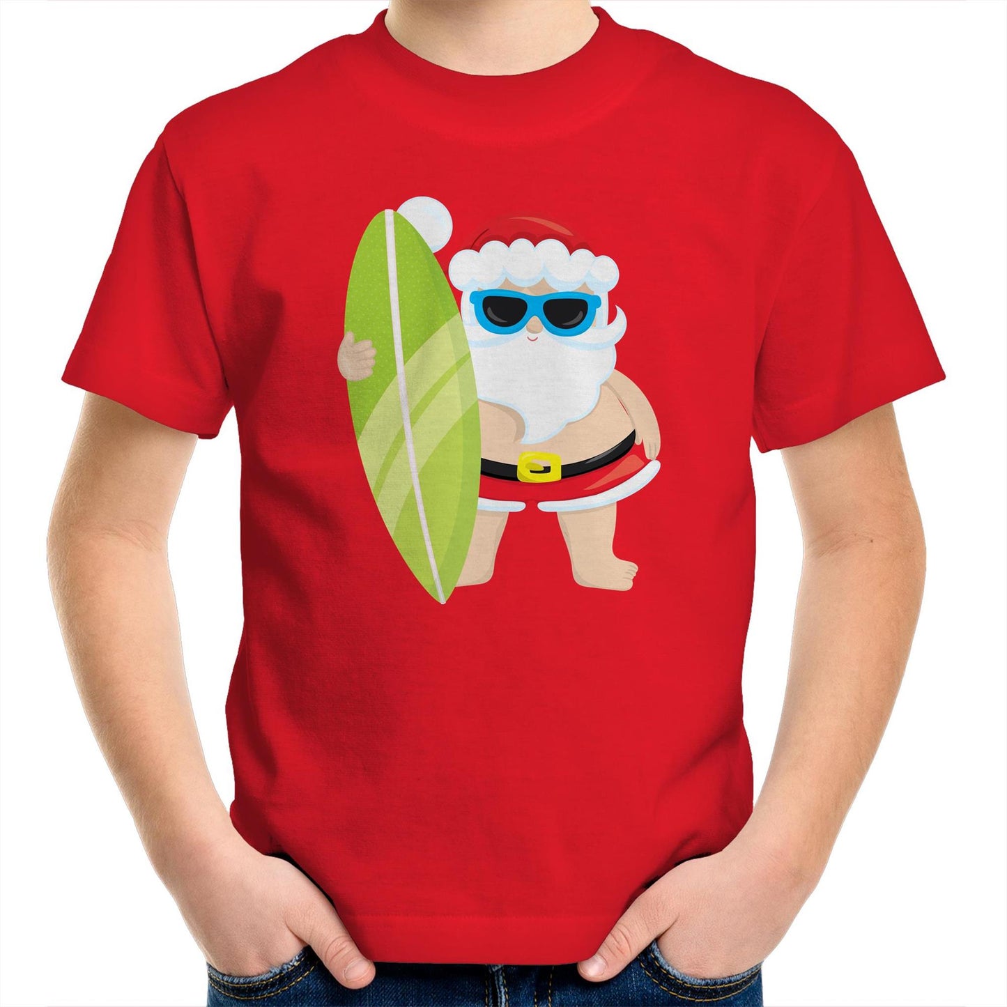 Surf Summer Santa - Kids Youth T-Shirt